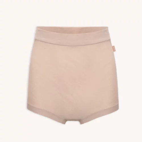 Majtki bokserki termoaktywne z wełny merino damskie cieliste beżowe Majtki bokserki termoaktywne z wełny merino damskie cieliste beżowe