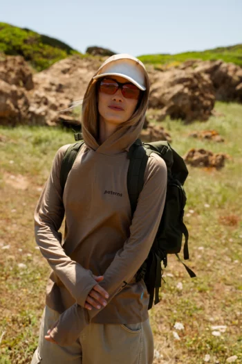 Bluza sunhoodie z wełny merino damska beżowa