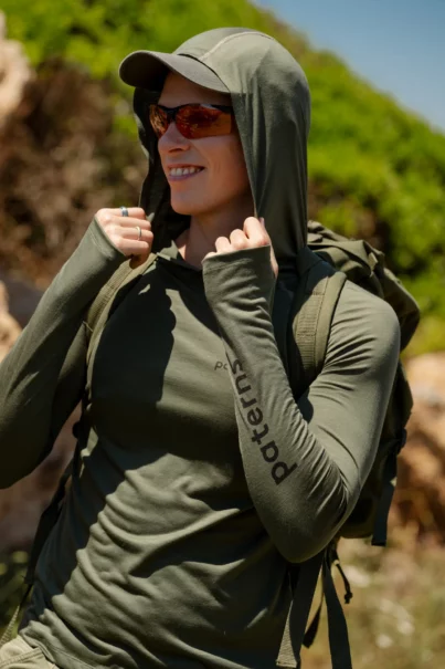 Bluza sunhoodie z wełny merino męska oliwkowa