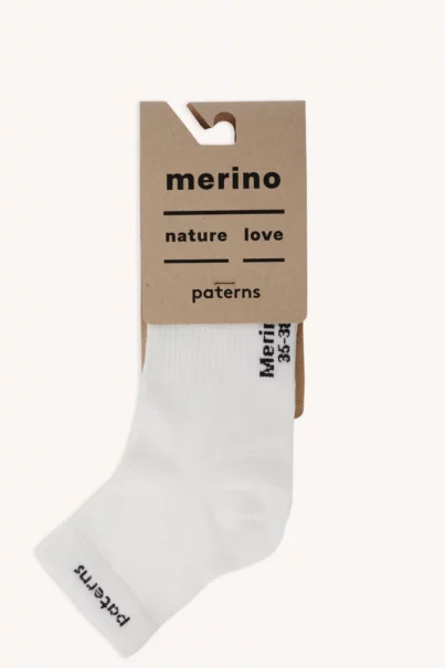 Skarpetki sportowe merino białe