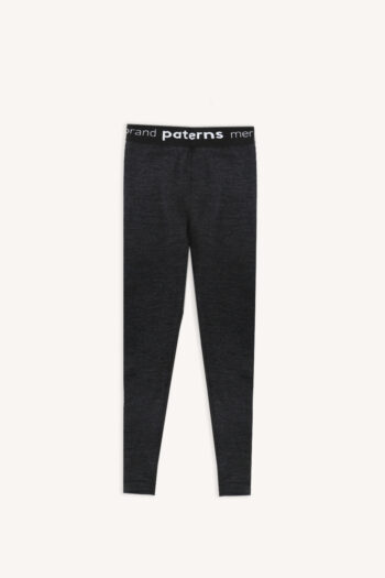 Legginsy termoaktywne z wełny merino 100% dla dzieci szare