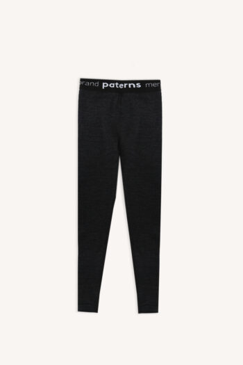 Legginsy termoaktywne z wełny merino 100% dla dzieci szare