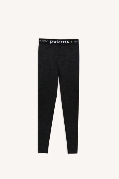 Legginsy termoaktywne z wełny merino 100% dla dzieci szare
